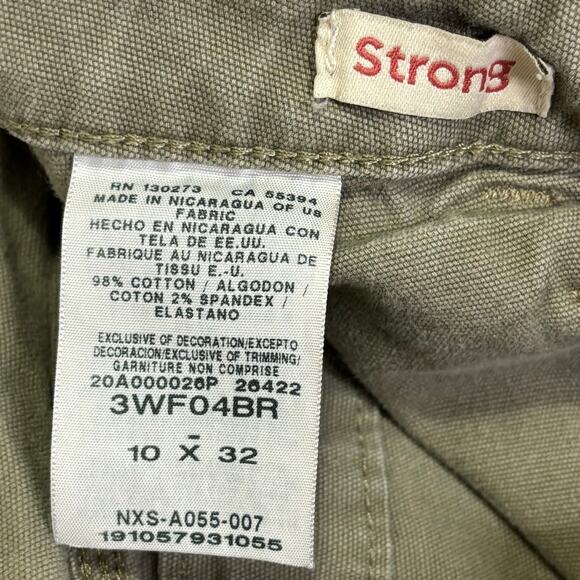 Wrangler Riggs Workwear Women’s Work Pant 10 x32 Bark Brown 32x32 Canvas STAINS - Picture 7 of 10